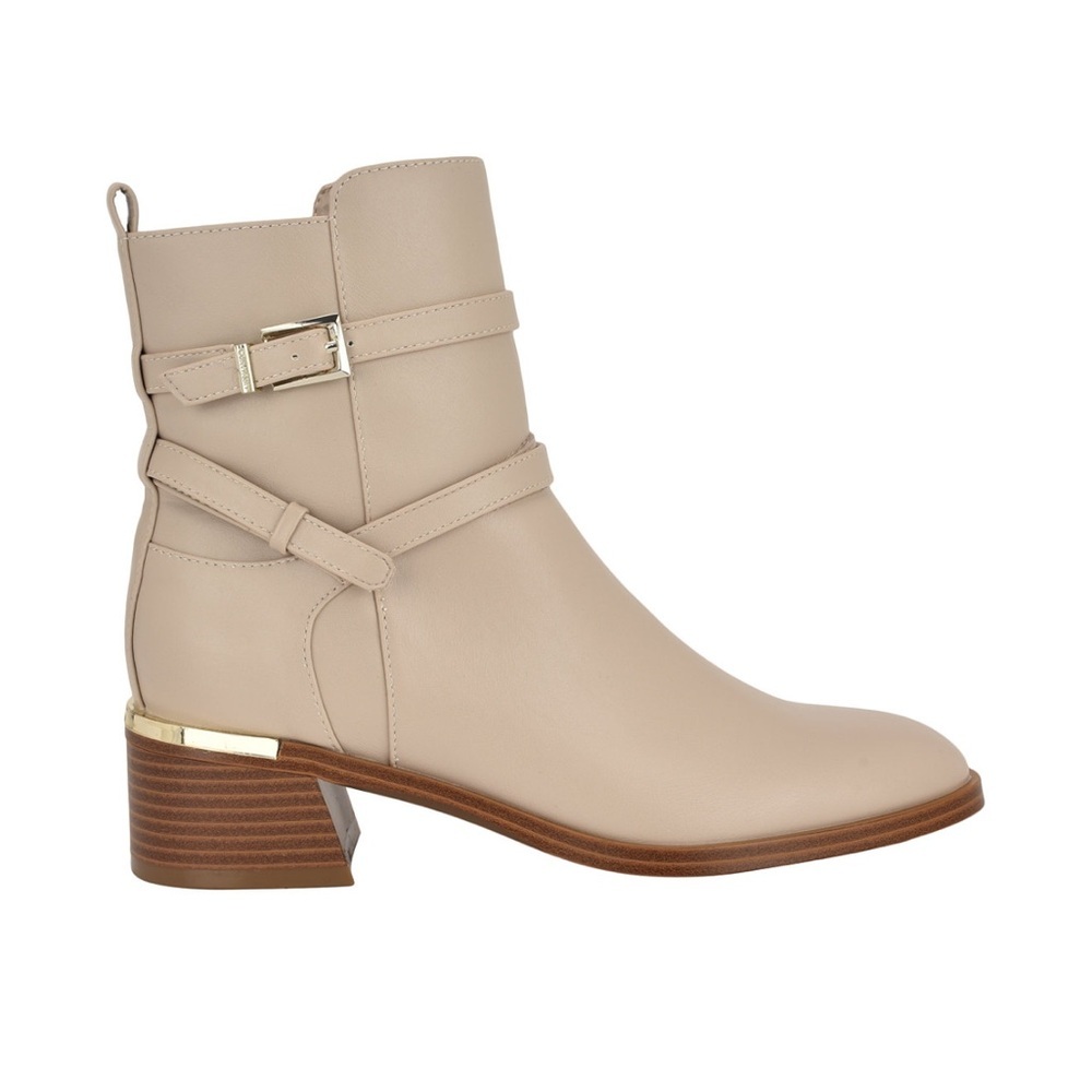 Calvin Klein Women's Jasen Buckle Strap Block Heel Booties- Size 5.5 - Picture 2 of 12